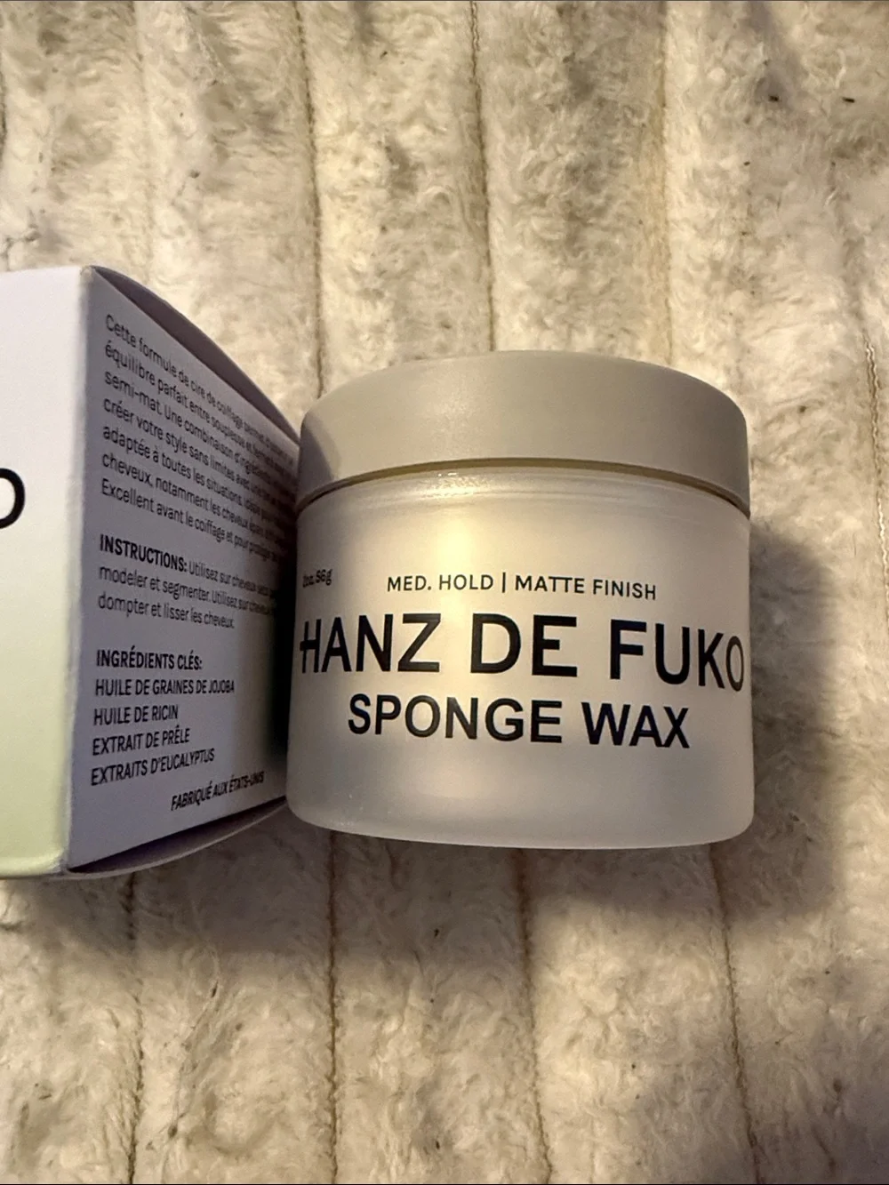 Sponge Wax - Cream Matte Hair Styling Wax